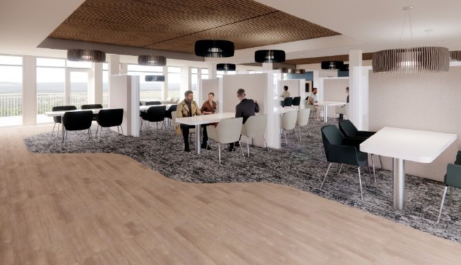Rendering of the renovated Harbour Lights sales floor
